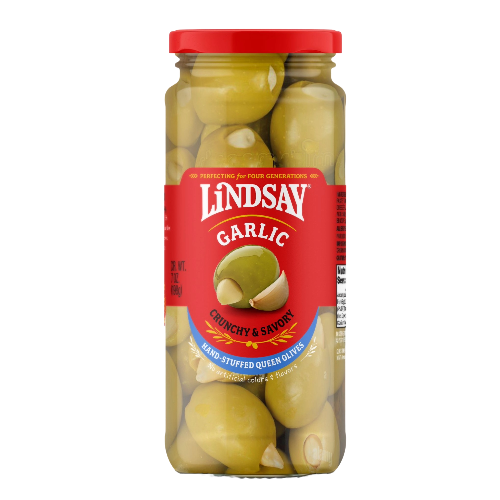 Lindsay Queen Olives Stuffed with Garlic (6 pack)