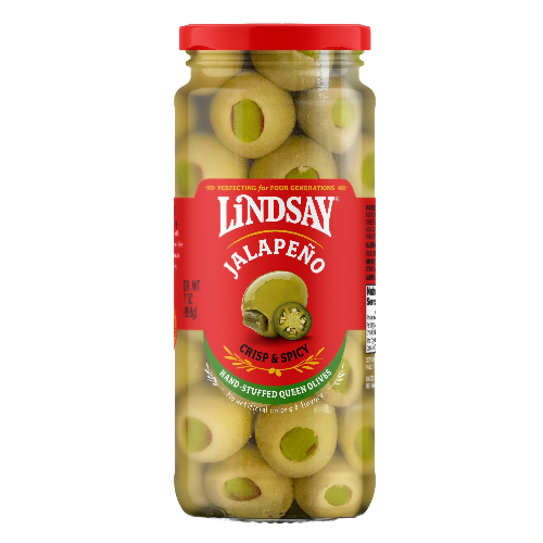 Lindsay Queen Olives Stuffed with Jalapeno (6 pack)
