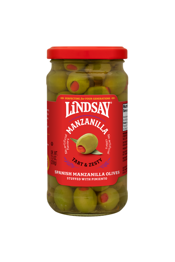 Lindsay Spanish Manzanilla Olives Stuffed with Pimiento (6 pack)