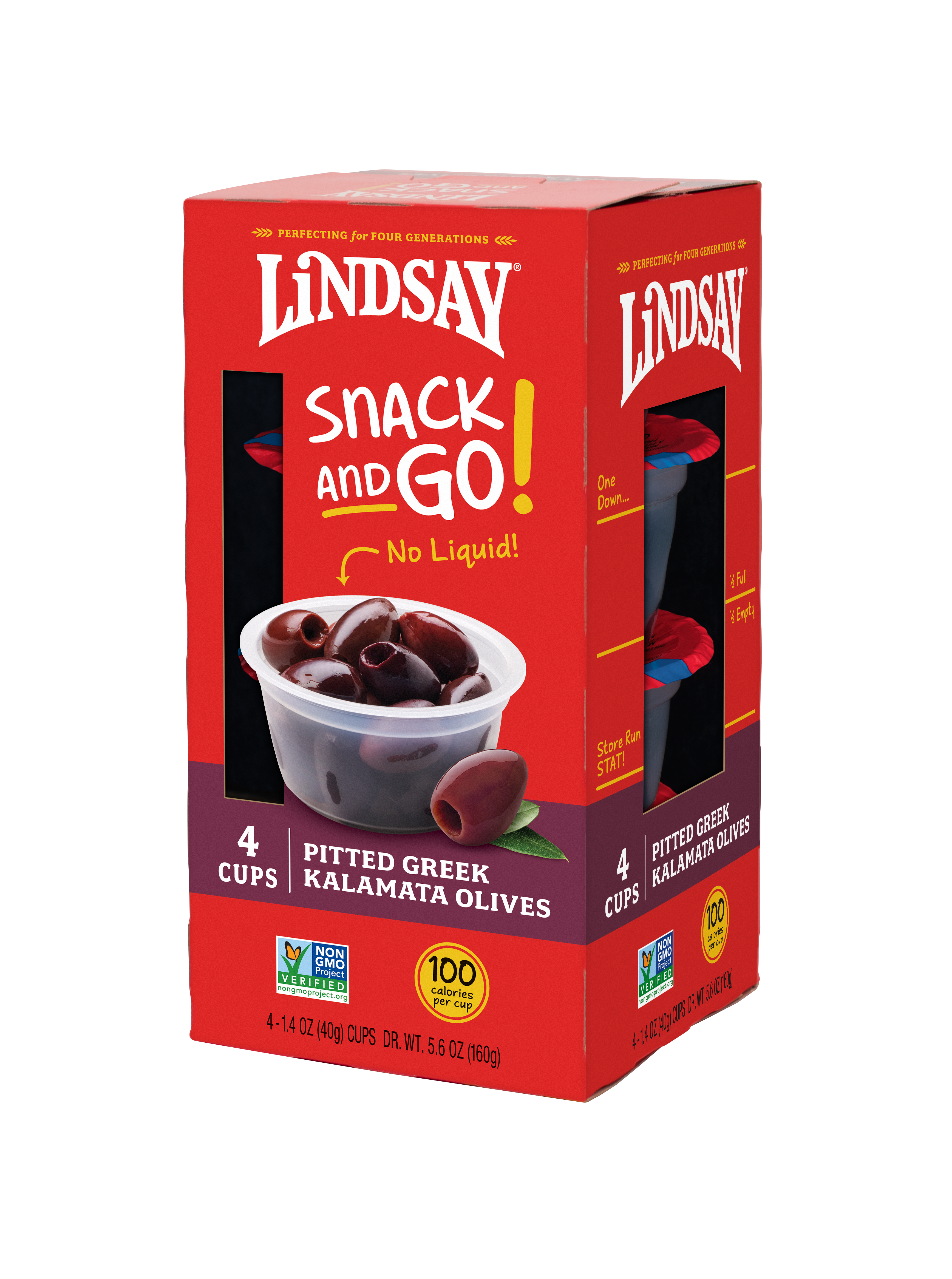 Lindsay Snack and Go! Pitted Greek Kalamata Olives (16 cups) - Shop Lindsay