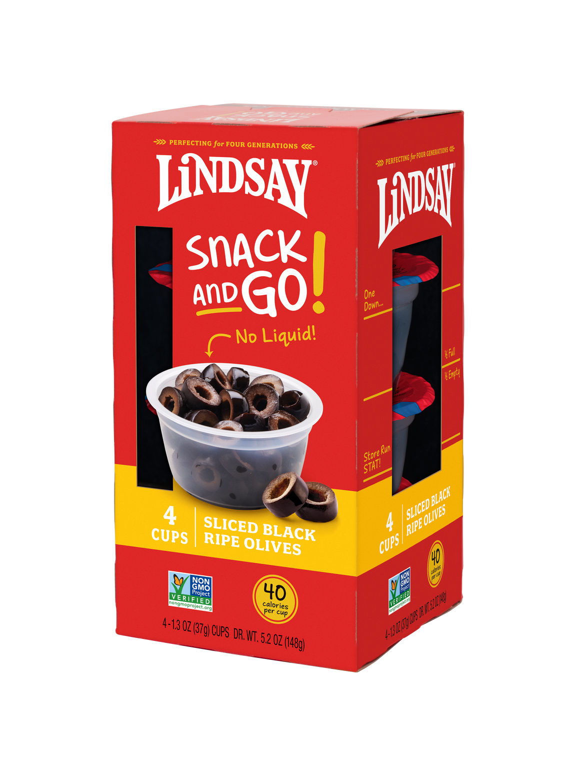 Lindsay Snack and Go! Sliced Black Ripe Olives (16 cups)