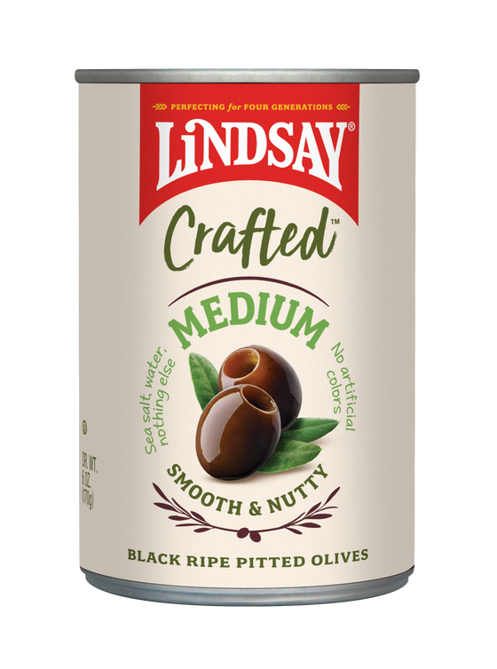 Lindsay Crafted Medium Black Ripe Olives (12 pack)