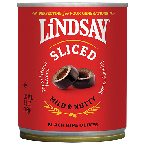 Lindsay Sliced Black Ripe Olives (12 Pack 3.8oz)