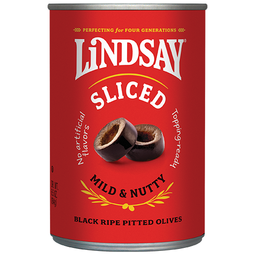 Lindsay Sliced Black Ripe Olives (12 pack 6.5oz)