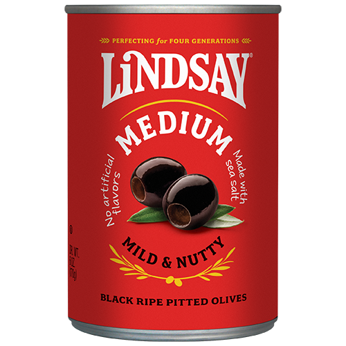 Lindsay Medium Pitted Black Ripe Olives (12 Pack)