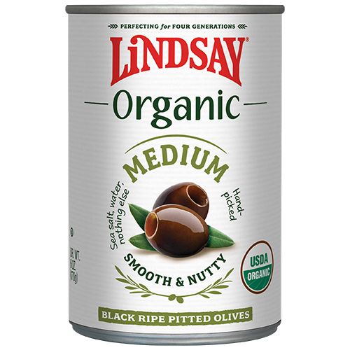 Lindsay Organic Medium Black Ripe Olives (12 pack)